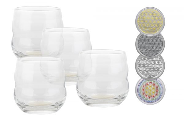 PACK 4 VERRES FLEUR DE VIE