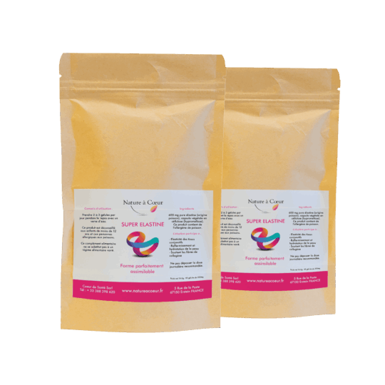 Lot de 2 sachets d'élastine marine