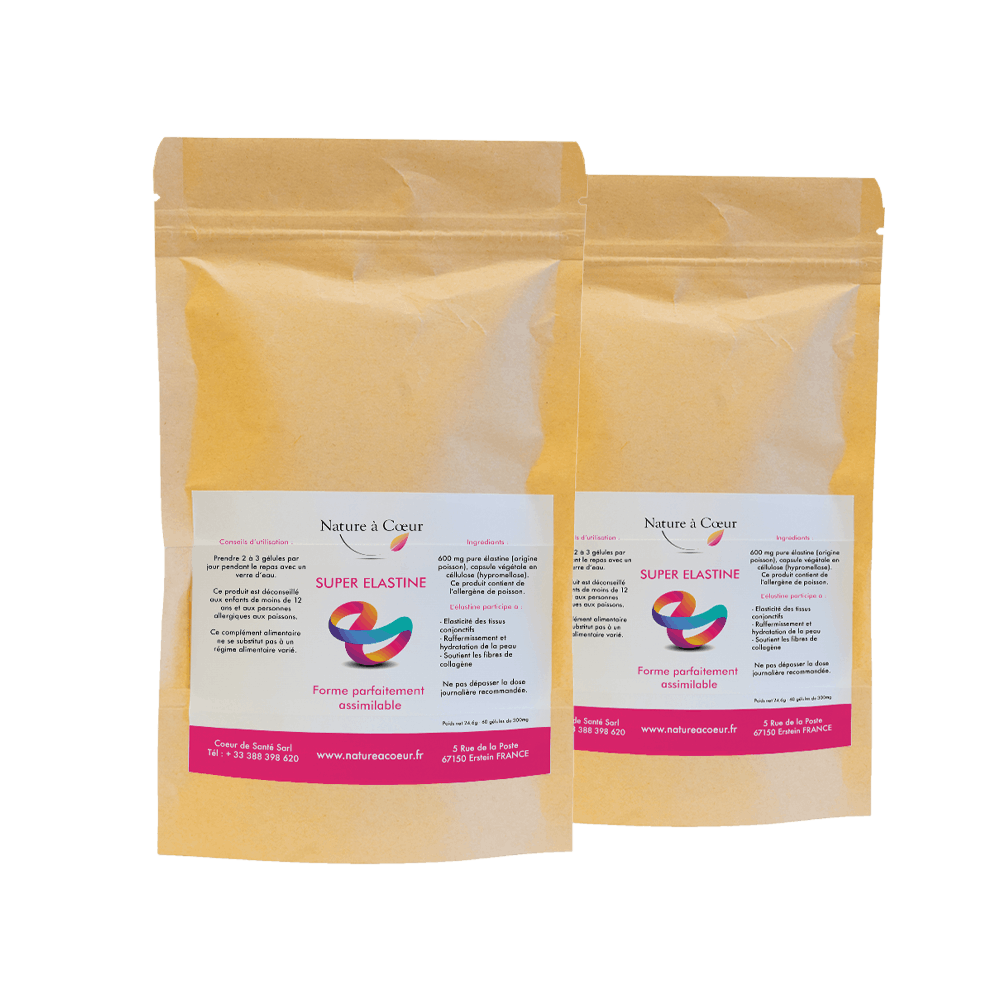 Lot de 2 sachets d'élastine marine