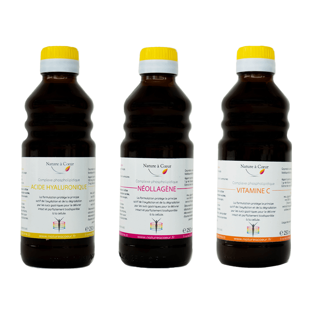 Trilogie liposomale acide Hyaluronique + Neollagène + Vitamine C